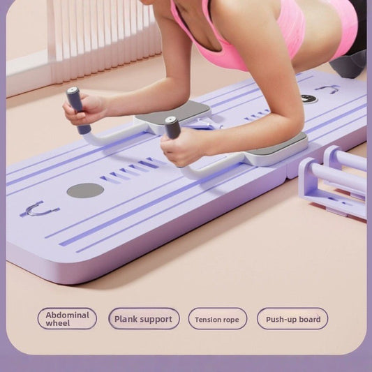 Foldable abdominal exercise board